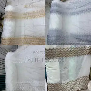 Imported White Voile Curtains With Elegant Flowing Fabric