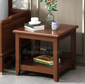 Side Table: Mahogany Chinese Style Square Solid Wood Coffee Table
