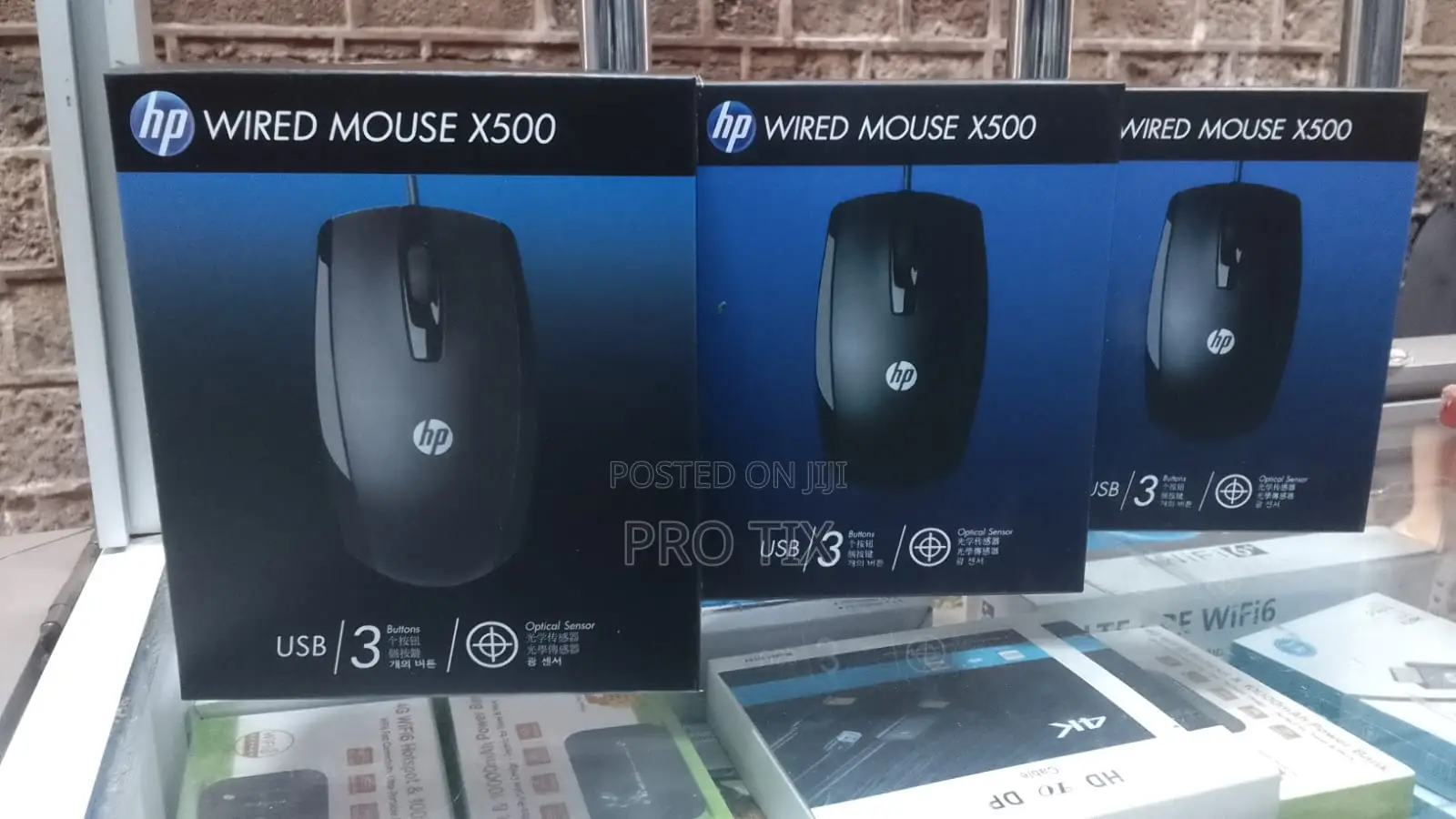 Hp X500 Wired Usb Mouse Optical Office Mouse