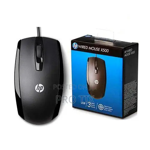 Hp X500 Wired Usb Mouse Optical Office Mouse