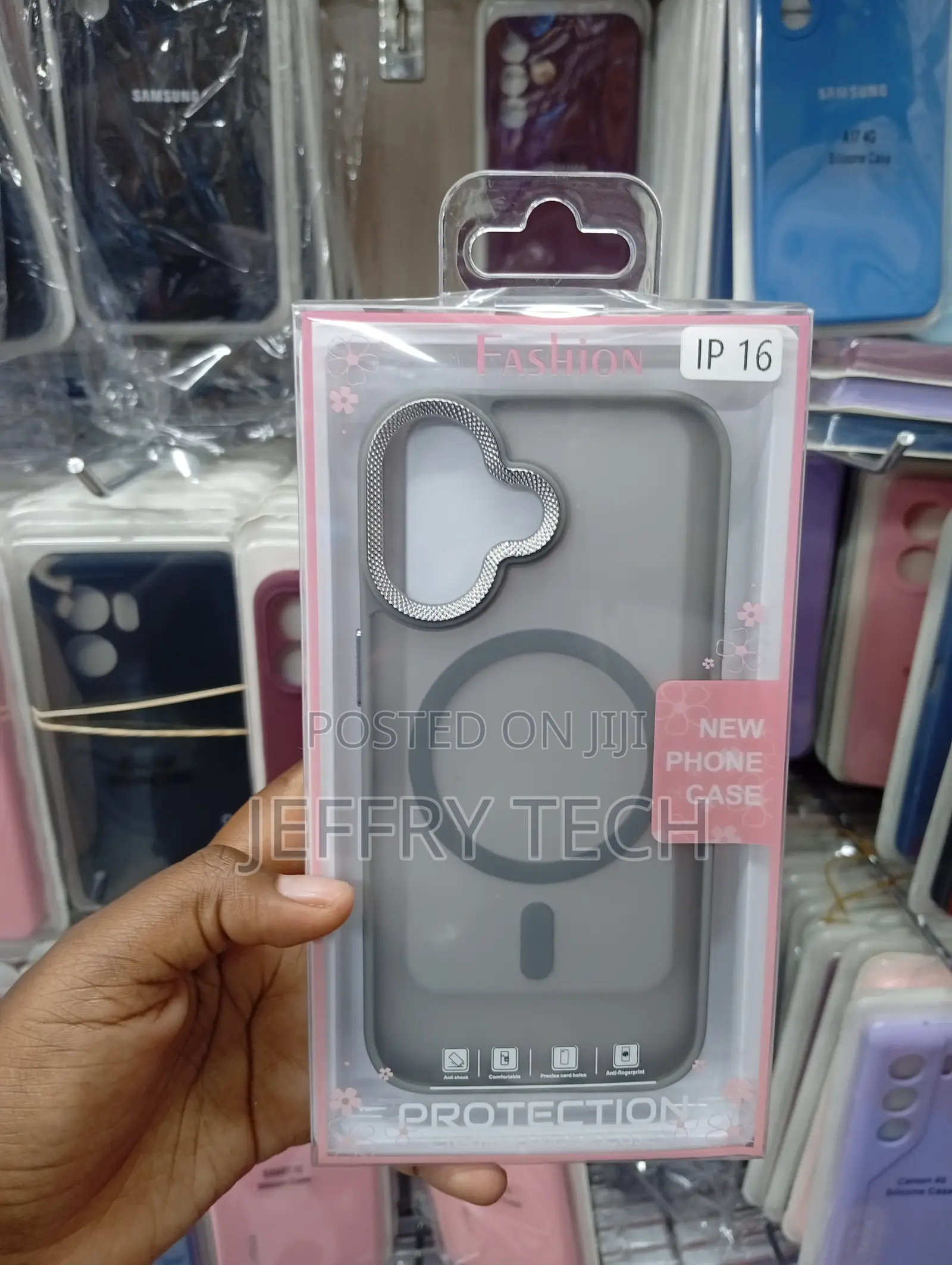iPhone 16 Distinct Metallic-Colored Camera Ring Case