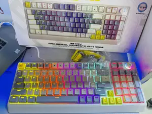 98-Key RGB Mechanical Keyboard With Knob,Responsive,Built for Gaming