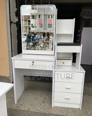 Vanity Set : Modern White Vanity Set