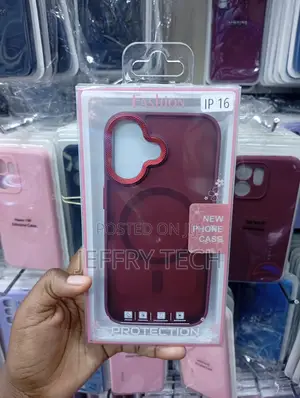 iPhone 16 Red Cloud-Shaped Camera Cutout Case