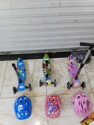 Kids Scooter Full Set With Helmet