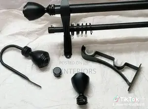 Modern Window Curtain Rods Jua Kali Made for Elegant Interiors