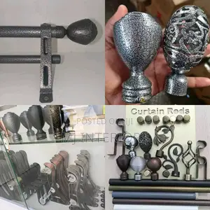 Executive Window Curtain Rods Strong Jua Kali Metal Finish