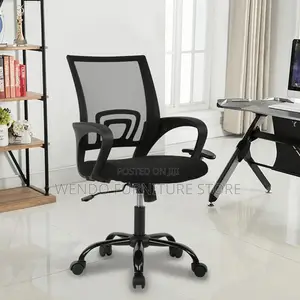 Office Chairs; Fabric Ergonomic Mid Back Mesh Chairs