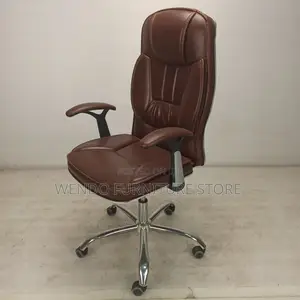 Office Chairs; Recliner Leather Brown Adjustable Office Chairs