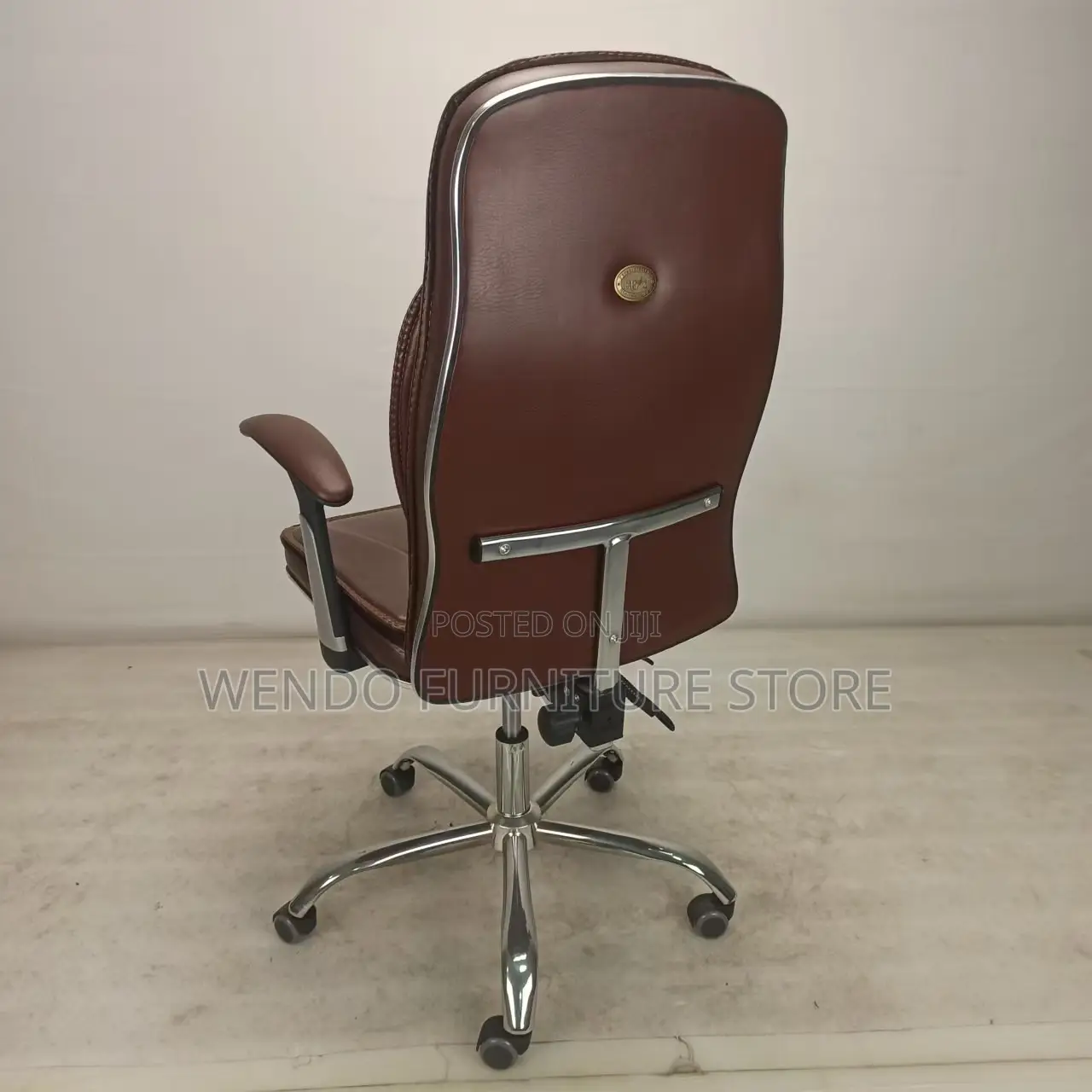 Office Chairs; Recliner Leather Brown Adjustable Office Chairs