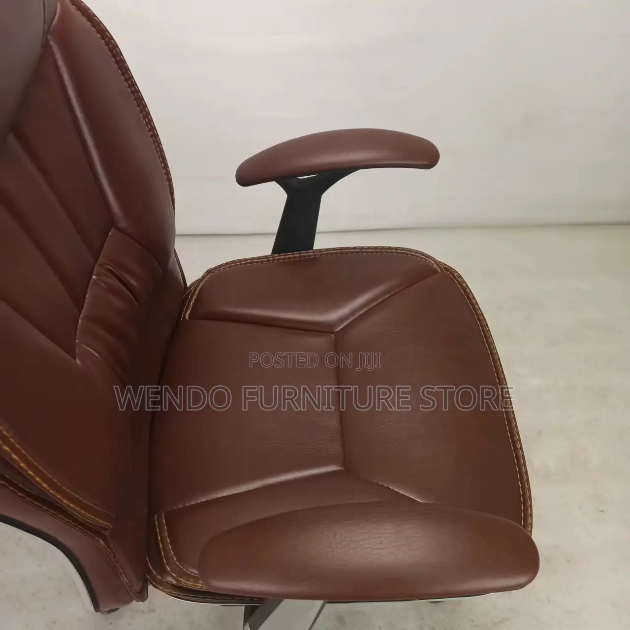 Office Chairs; Recliner Leather Brown Adjustable Office Chairs
