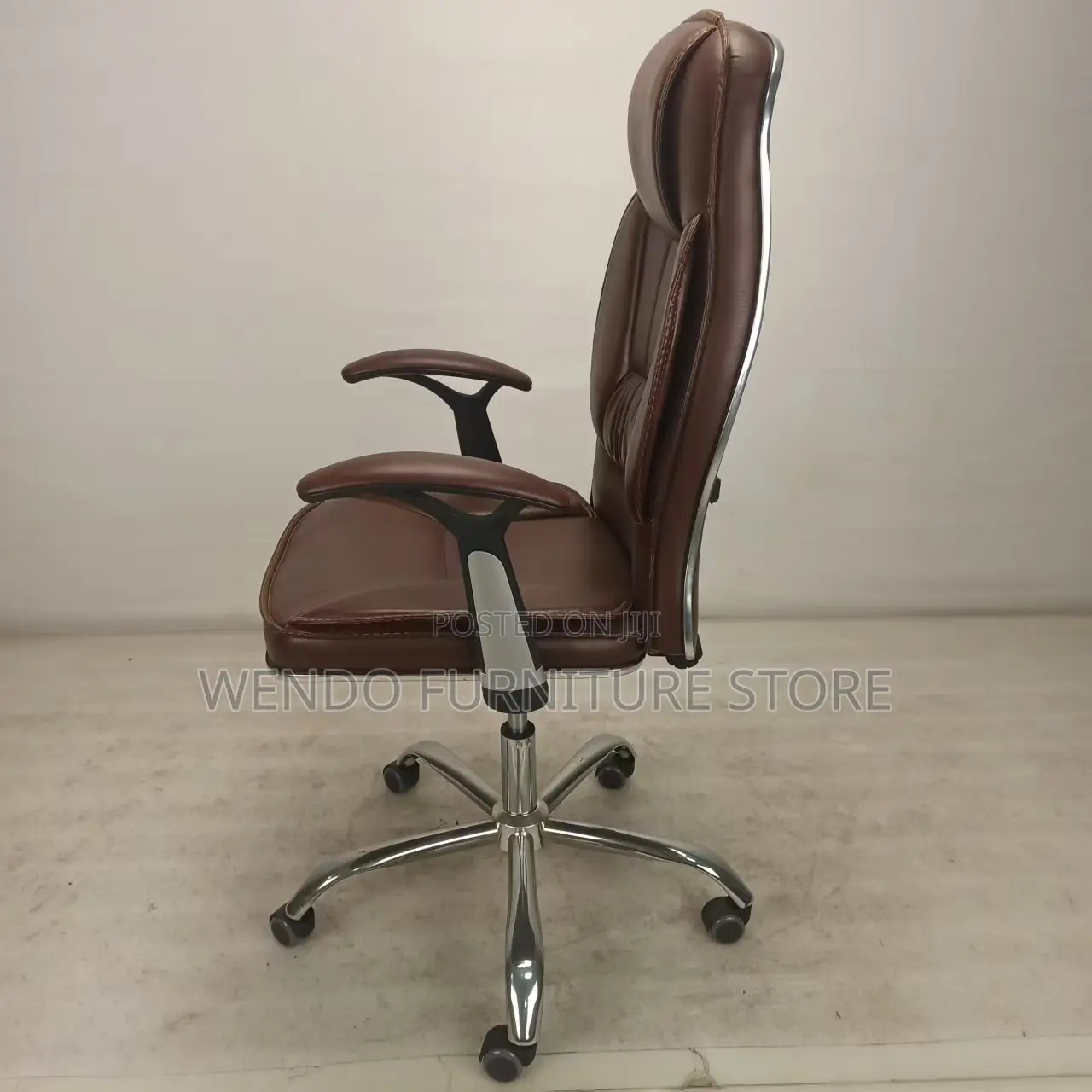 Office Chairs; Recliner Leather Brown Adjustable Office Chairs