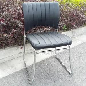 Black Leather Visitor Office Chair