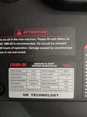 Generator Silent 7.0kva