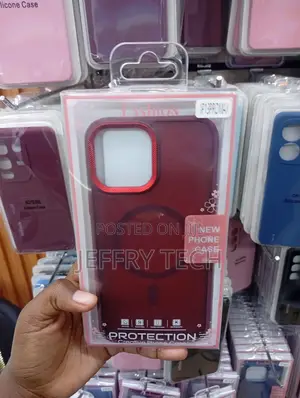 iPhone 13 Pro Max Red Camera Border Against a Dark Red Body Case
