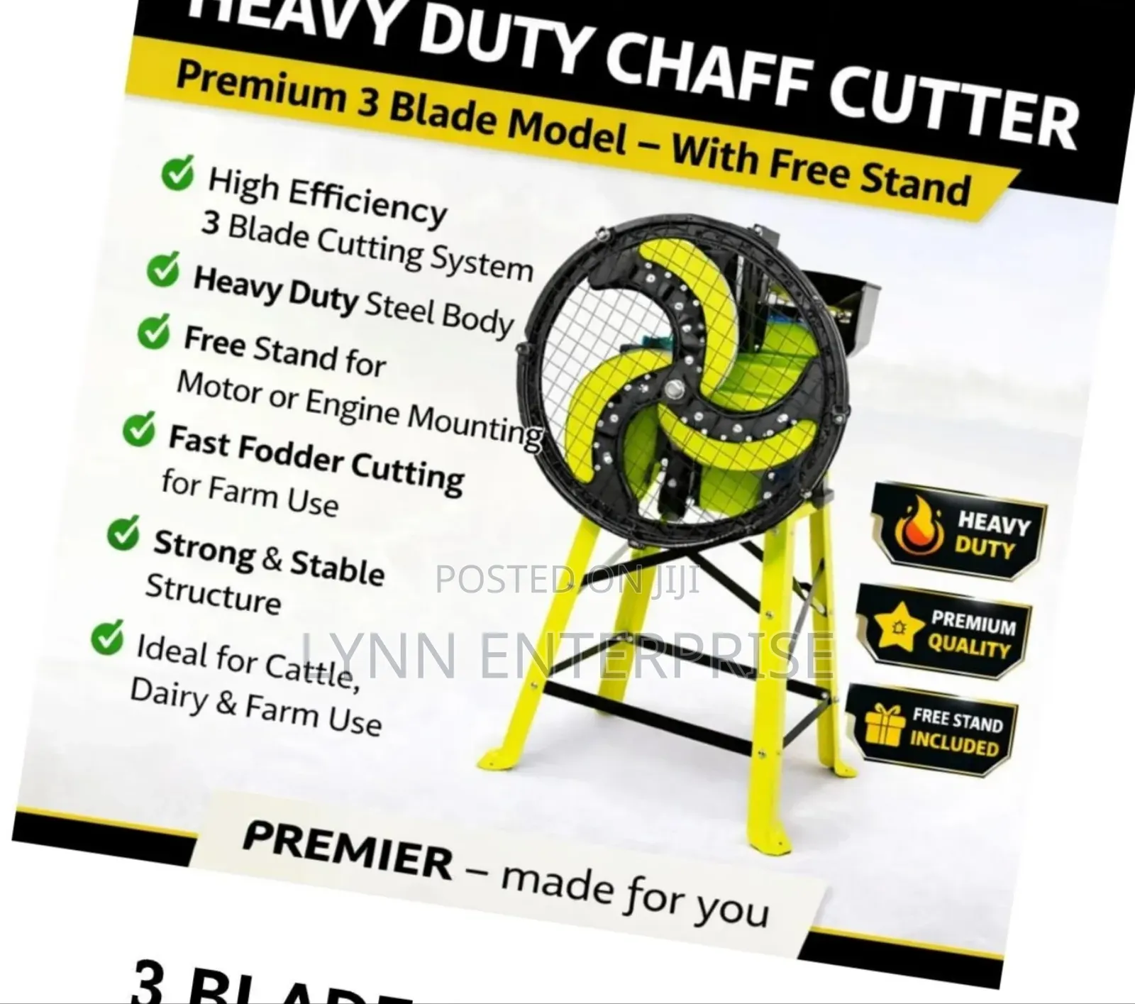 Premier 3 Blade Chaff Cutter