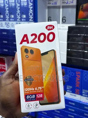 New Itel A200+ 128 GB Black