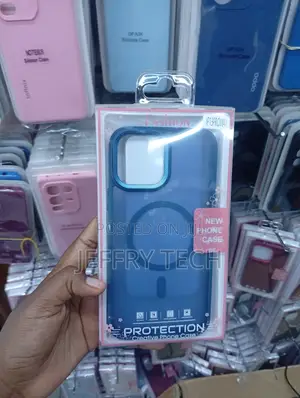 iPhone 13 Pro Max Navy Blue Hybrid Bumper Frame Case