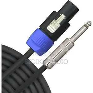 1/4 Straight Plug to Dual Pole Speakon Cable 10 Metres