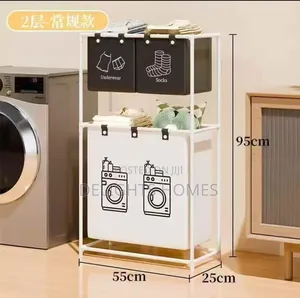 Rolling Laundry Basket _Sc