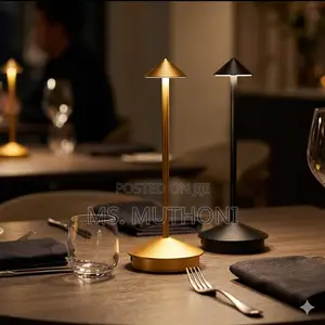 Modern Cordless Led Table Lamp Features Adjustable Brightness
