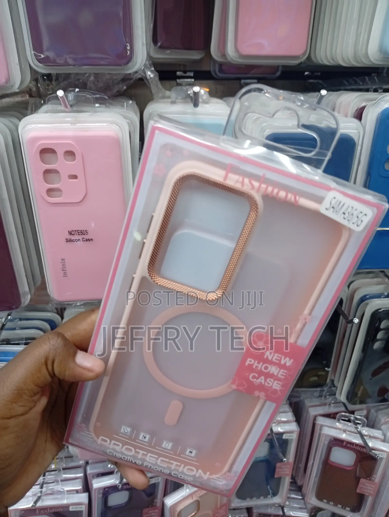 Samsung Galaxy A36 Translucent Matte Pink Backing Case