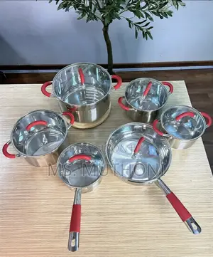 Premium Swiss Line 12-Piece Stainless Steel Cookware Set