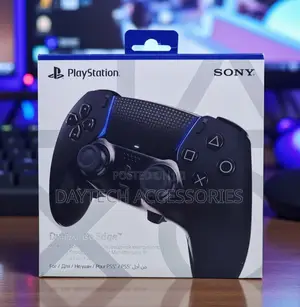 The Sony Dualsense Edge Wireless Controller for Ps5 in Midnight Black.
