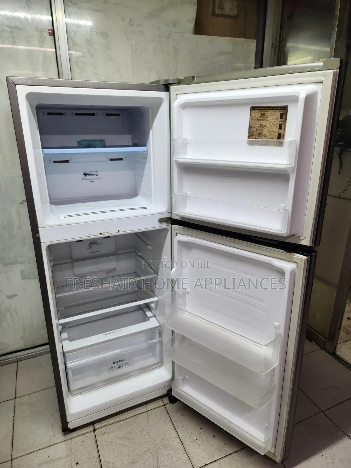 Double Door Fridge 250litres
