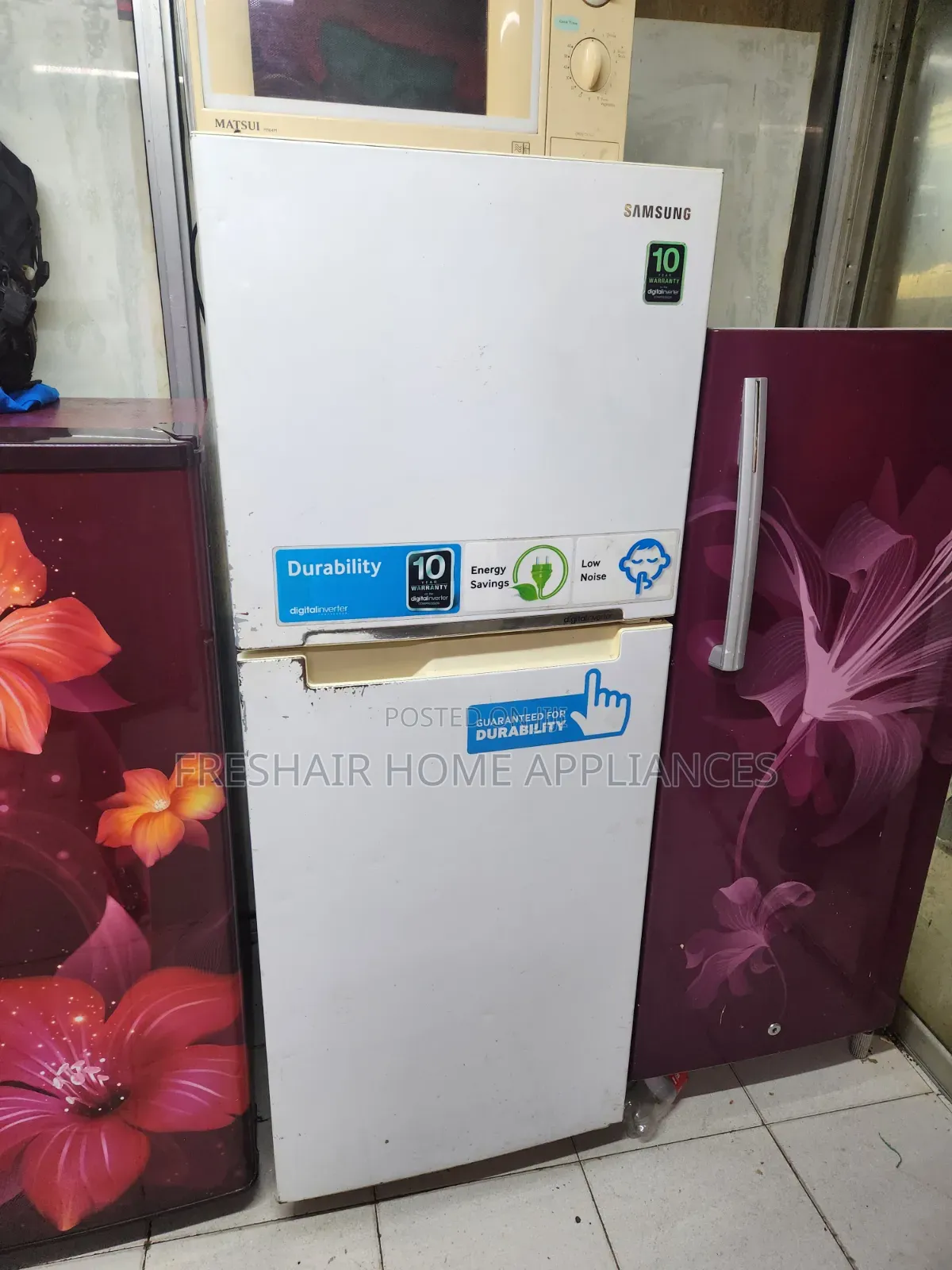 White Digital Fridge