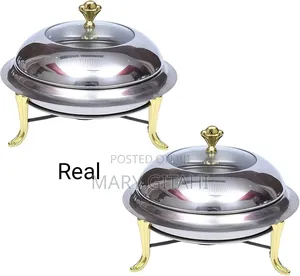 Stainless Steel 28cm Golden Furnace Chaffing Dish