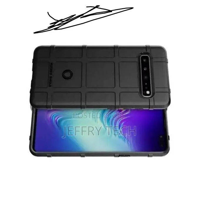 Samsung Rugged Shield Back Cover for Samsung Galaxy S10 Plus