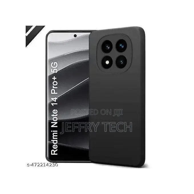 Redmi Note 14 Pro 4g Back Case Pouch Silicone - Black