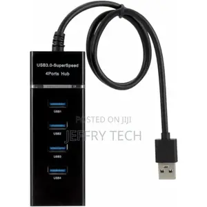4-Port Usb 3.0 Hub – High-Speed Data Transfer With Slim Design 4-Port