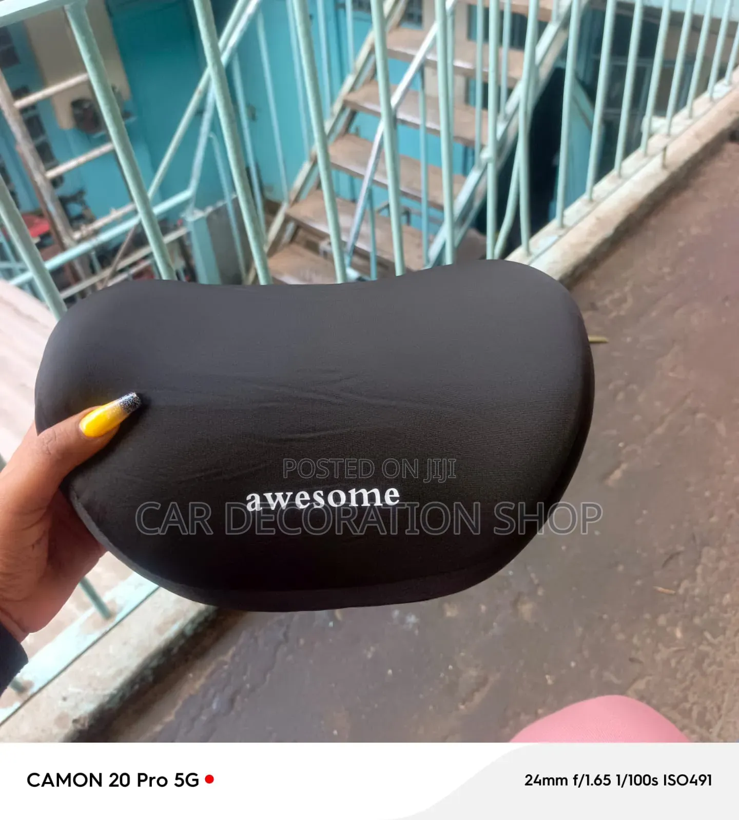1pc Ergonomic Memory Foam Neck Rest Pillow