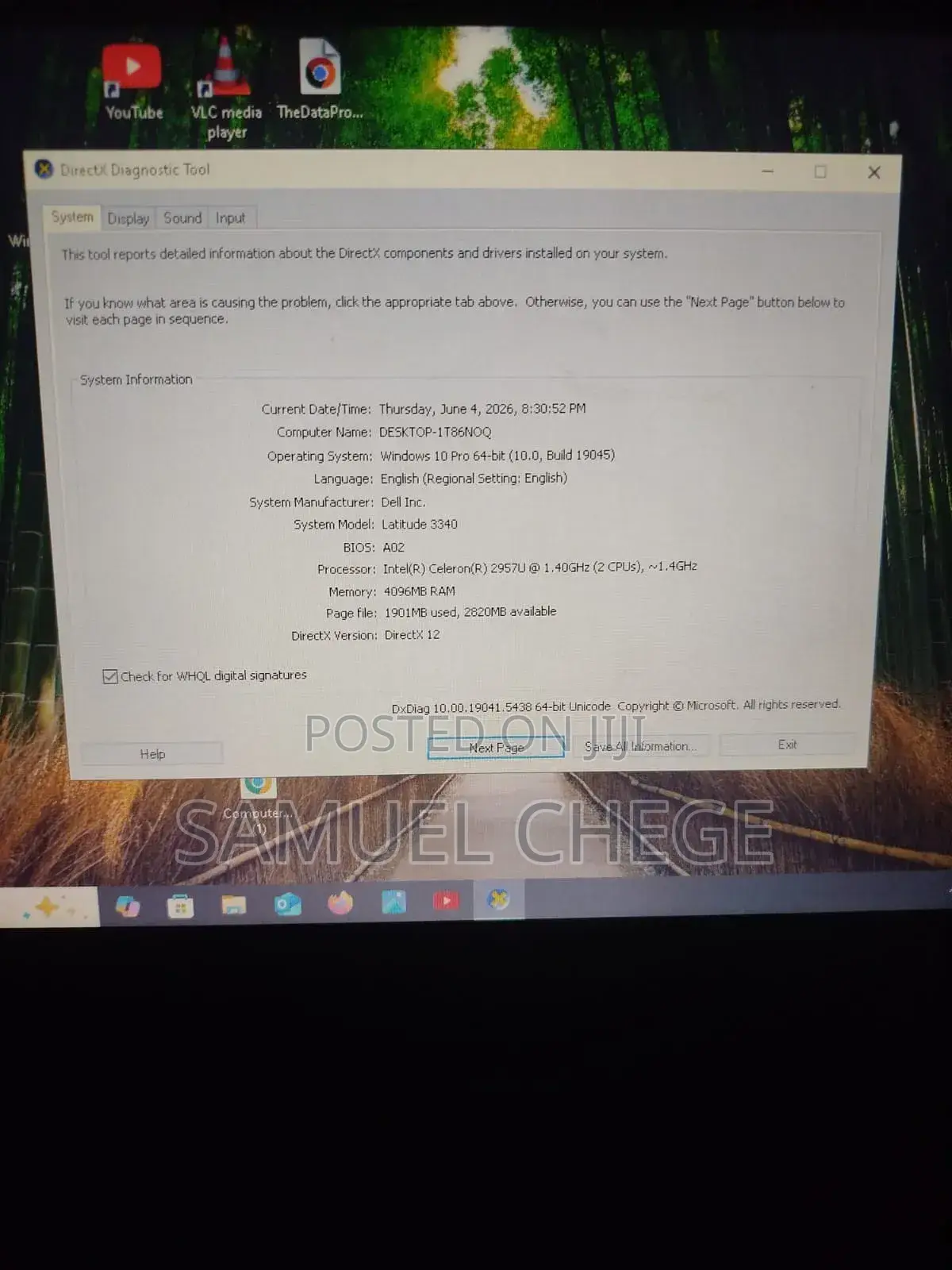 Laptop Dell Latitude 3350 4GB Intel Celeron HDD 256GB