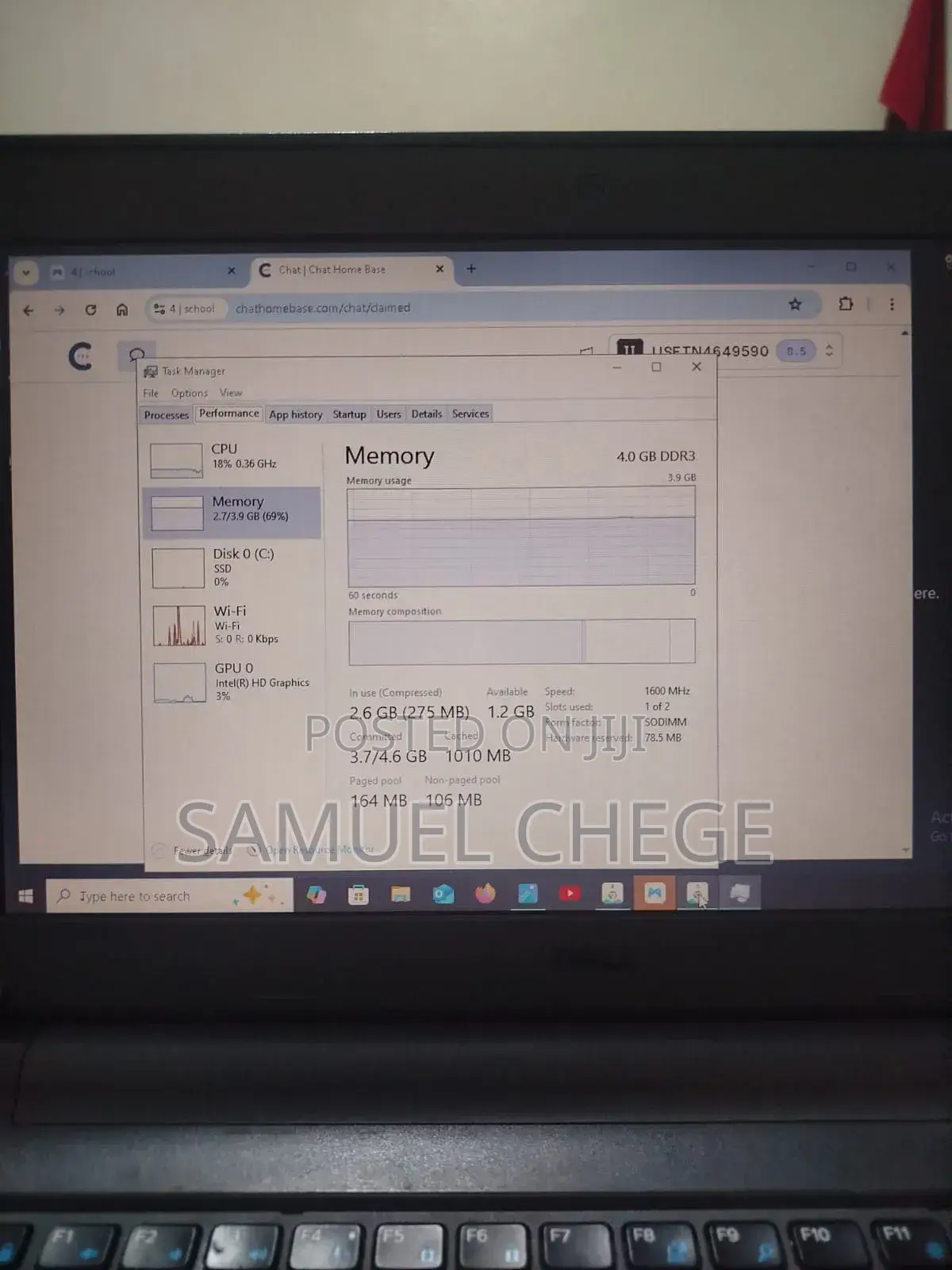 Laptop Dell Latitude 3350 4GB Intel Celeron HDD 256GB