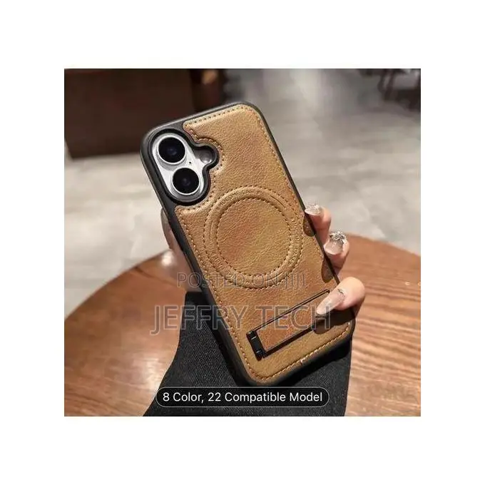 Pouch iPhone 16 Leather Phone Case