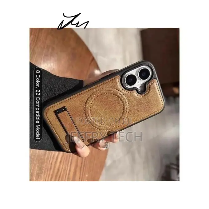 Pouch iPhone 16 Leather Phone Case