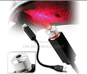 Usb Laser Roof Light in Blue or Red Stars