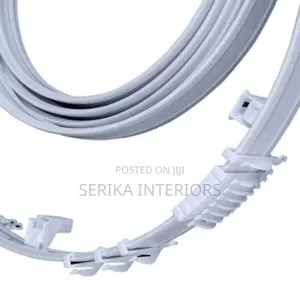 White Aluminium Curtain Rails Curtain Rails Environmental Friendly
