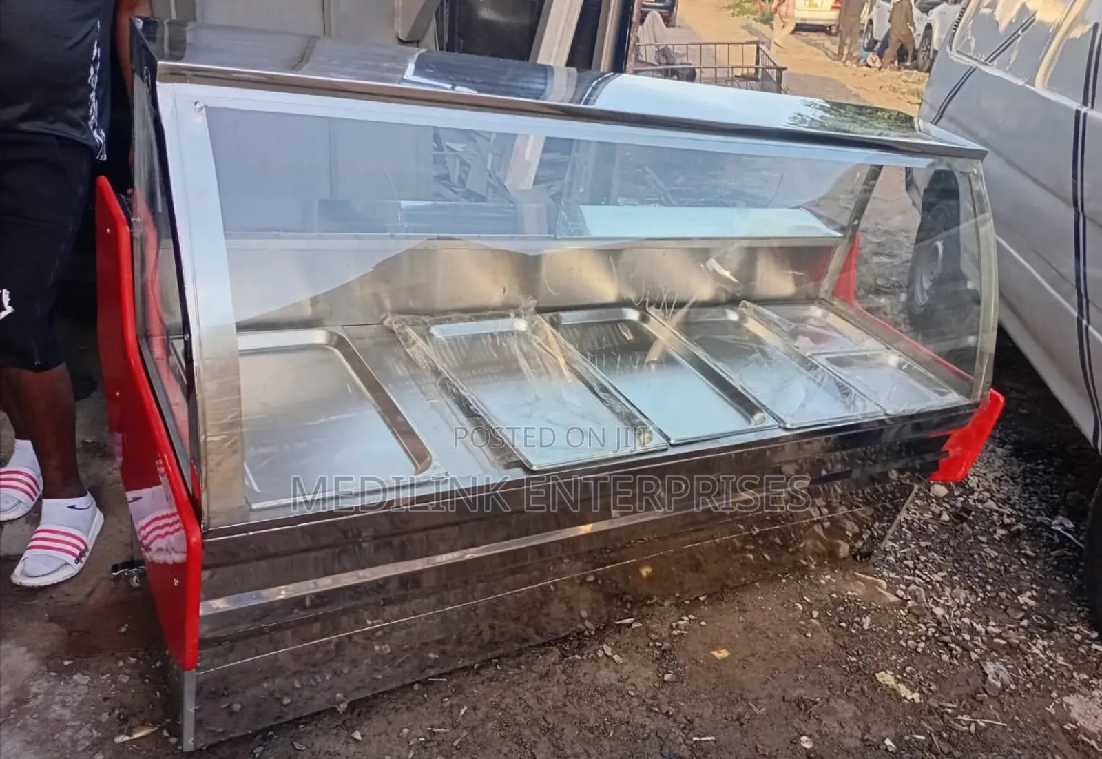 6ft Modern Stainless Steel Customized Meat Chillers Display