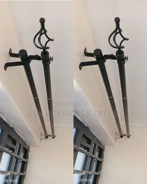 Black Curtain Rods Professionally Installed Nairobi
