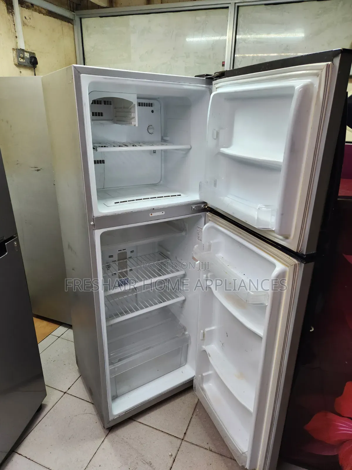 Dark Silver Samsung Fridge