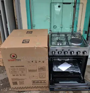 Smartpro Standing Gas Cooker 60*60 3+1 - Electric Oven