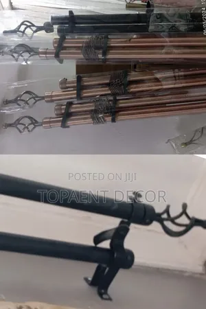 Bronze and Black Easy to Clean Adjustable Window Rods