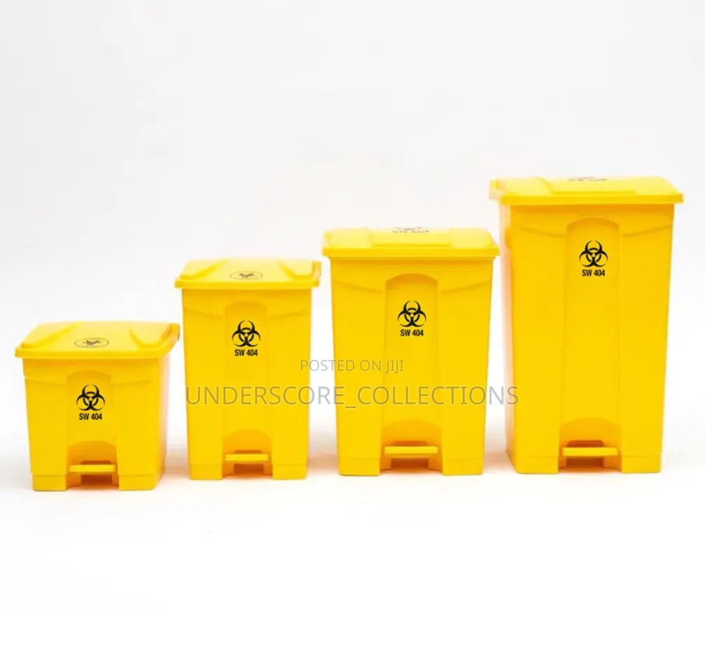 Yellow Pedal Dustbins