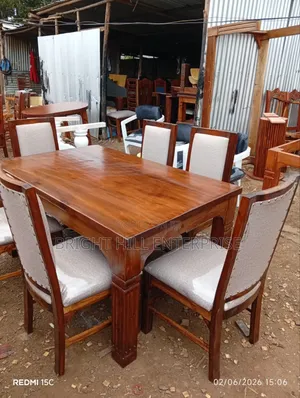 Elegant All Wooden 6 Seater Dining Tables