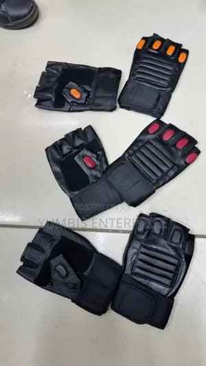 Leather Unisex Gym Gloves