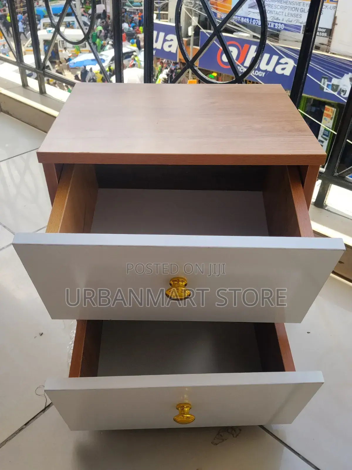 Julz Modern Bedside Drawer With 2 Storage Drawers
